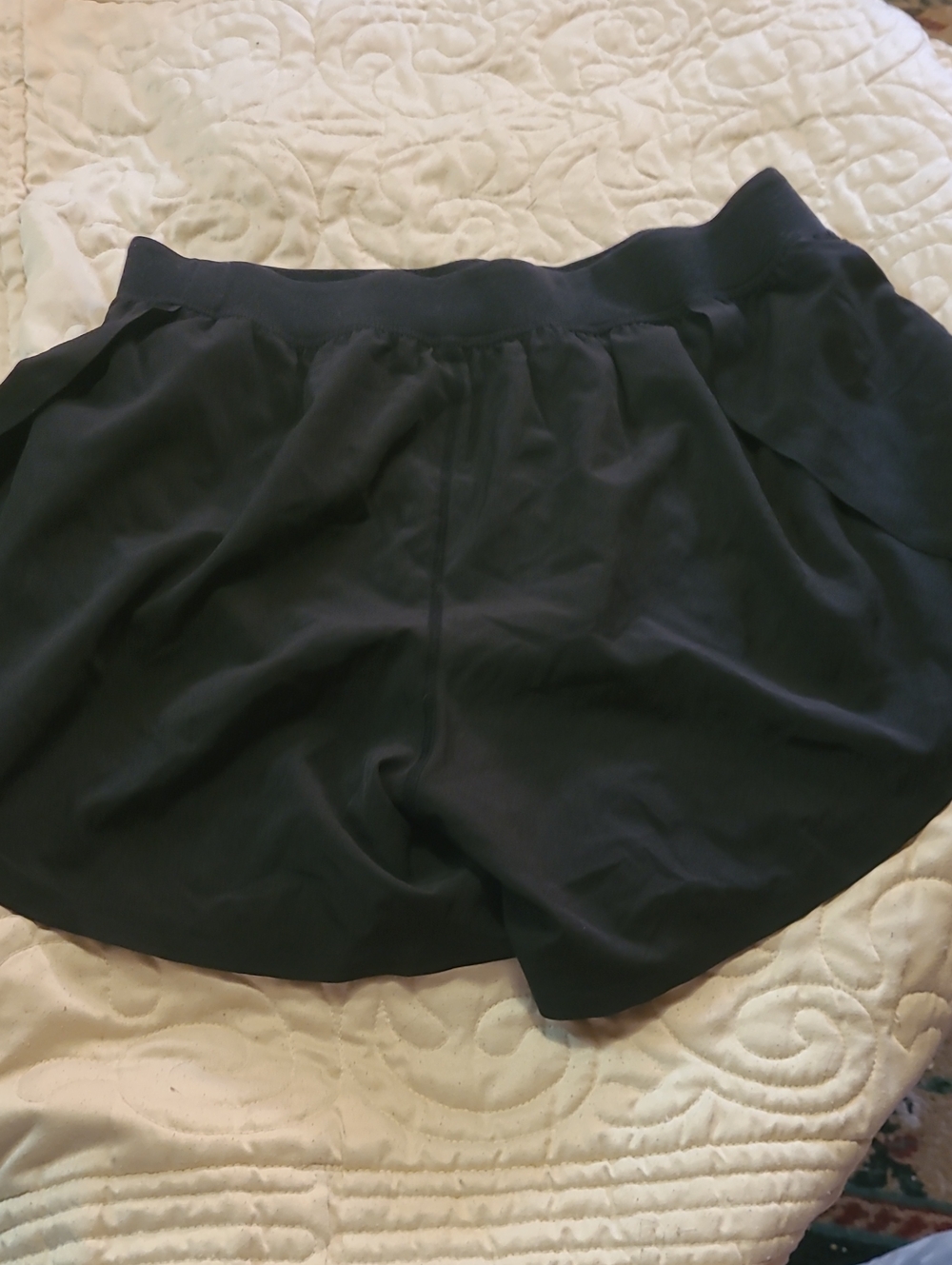 Black High-Waist Running Shorts